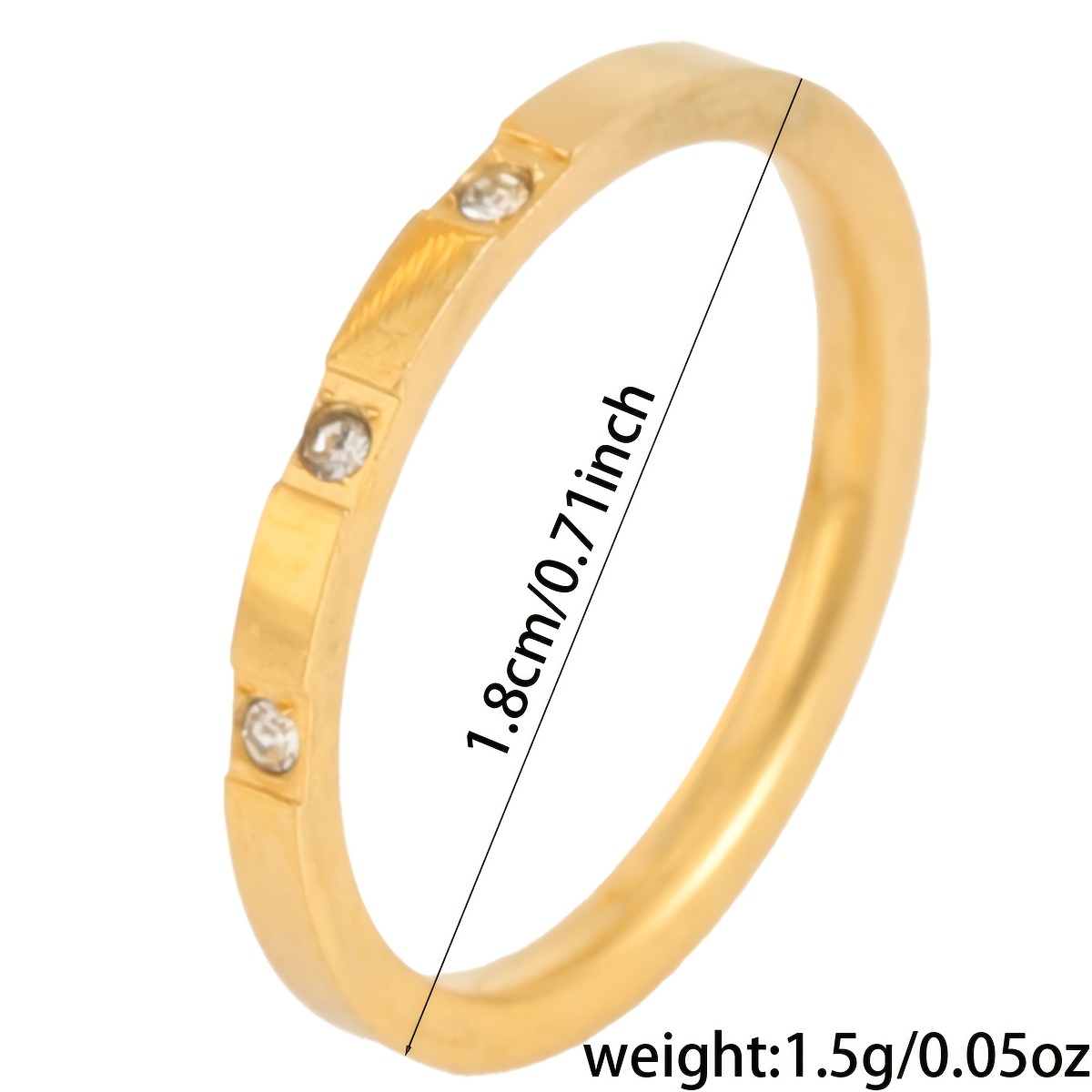 2pcs Cross Geometric Stainless Steel Ring Set